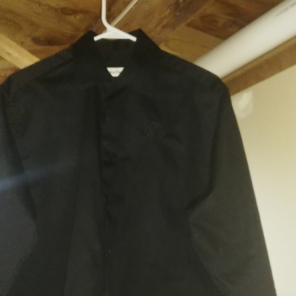 Black medium long sleeve Calvin Klein button-down